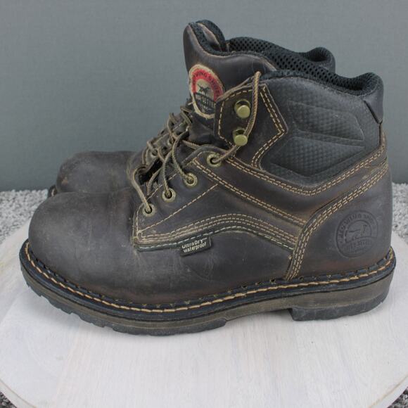 Irish Setter Work Boots Mens 8.5 Brown Leather Waterproof main image 6